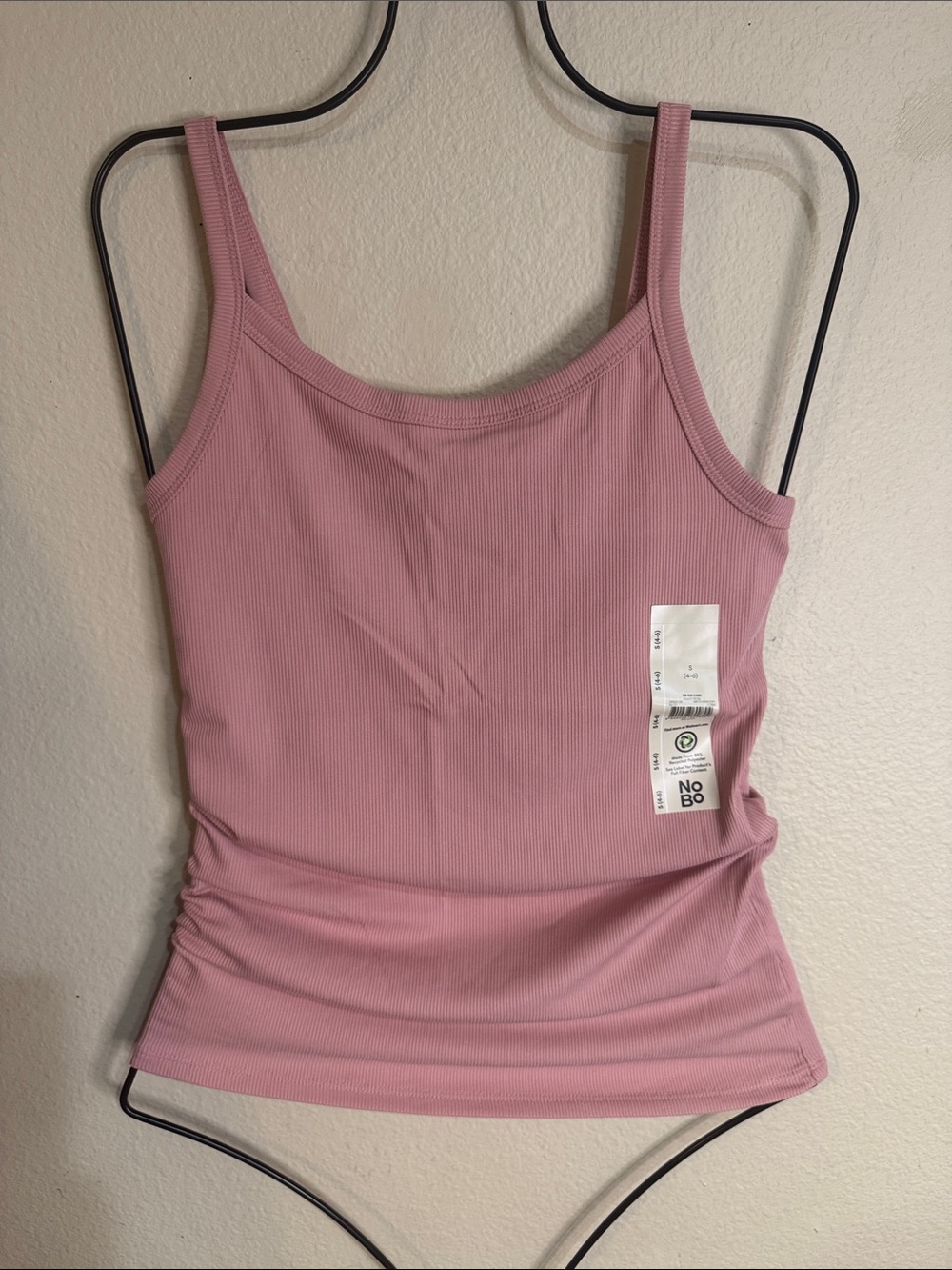NOBO Mauve Pink Ribbed Tank Top
